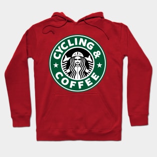 Cycling And Coffee Gift For Cyclist and Coffee Lovers Hoodie